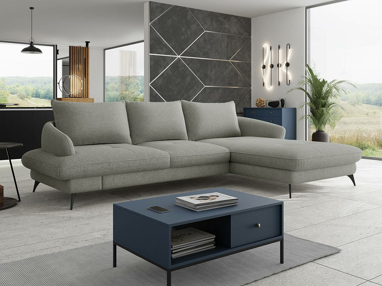 Ugaona sofa Lincoln 173 (Barrel 83)