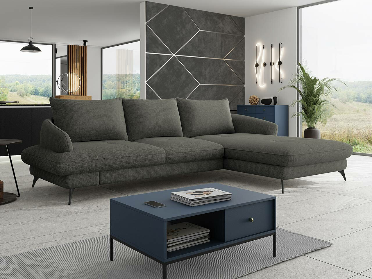 Ugaona sofa Lincoln 173 (Barrel 97)