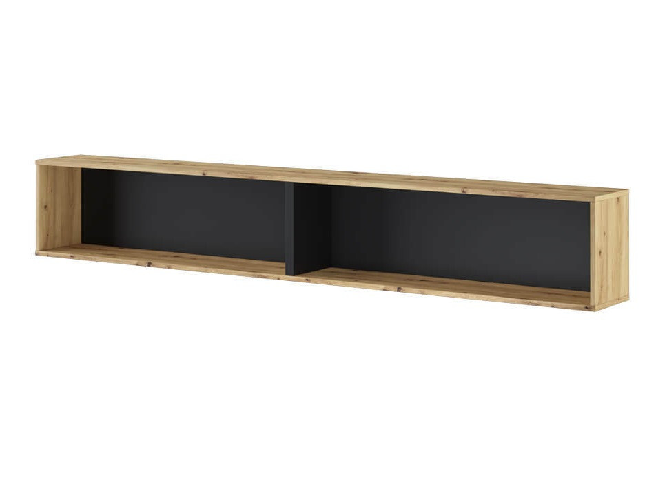 Zidna polica Concept Pro Lenart III (Artisan hrast + Crno)
