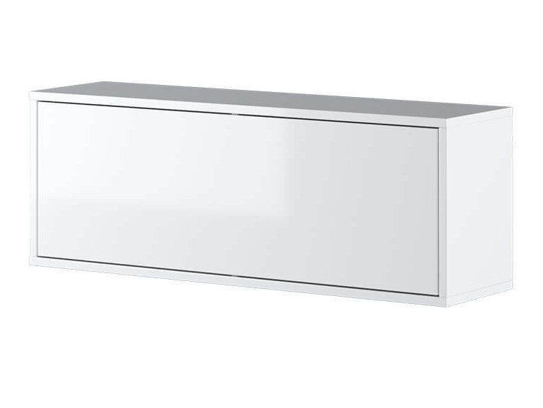 Zidni ormarić Concept Pro Lenart II (Sjajno belo + Belo)