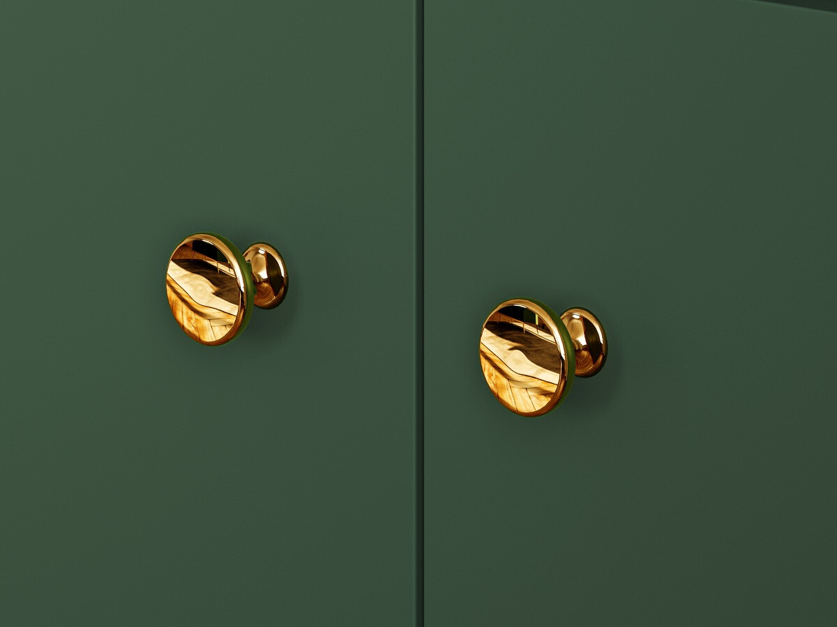 Komoda Flonovu 102 (Tamno zelena + Zlatan)