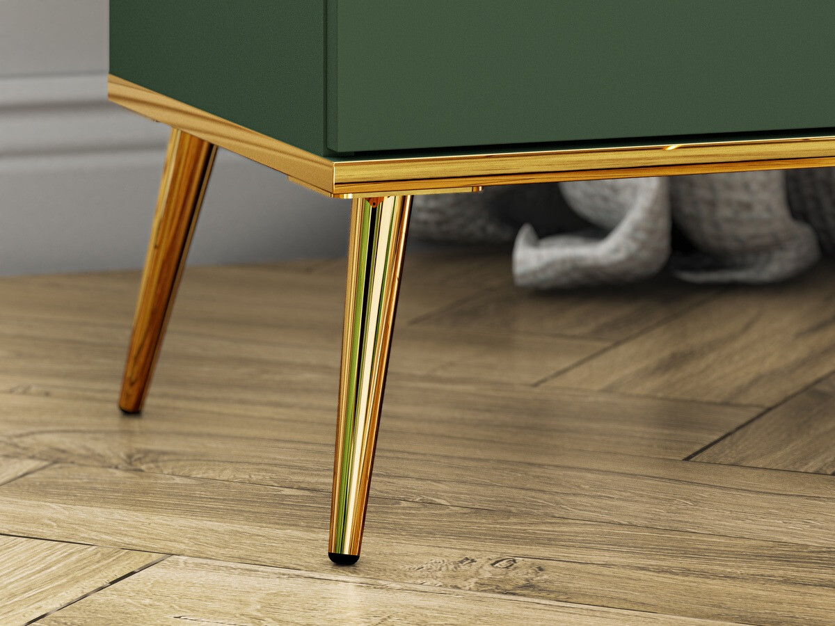 Komoda Flonovu 102 (Tamno zelena + Zlatan)