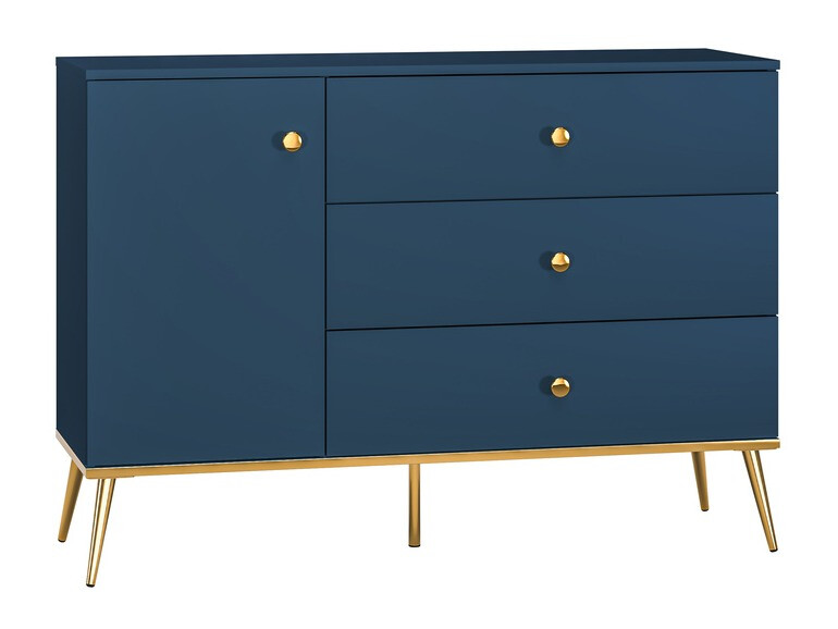 Komoda Flonovu 103 (Tamno plava + Zlatan)