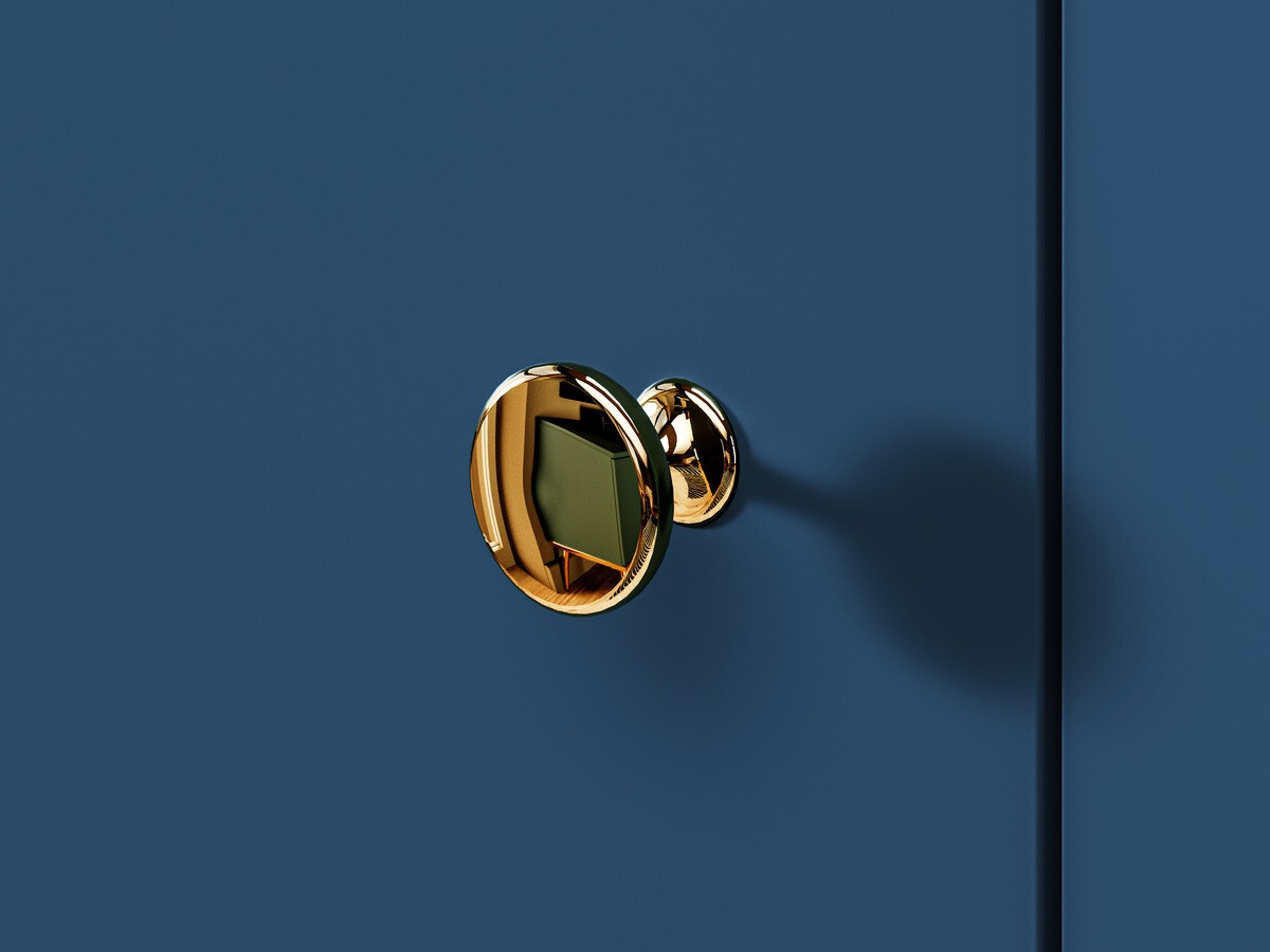 Komoda Flonovu 103 (Tamno plava + Zlatan)