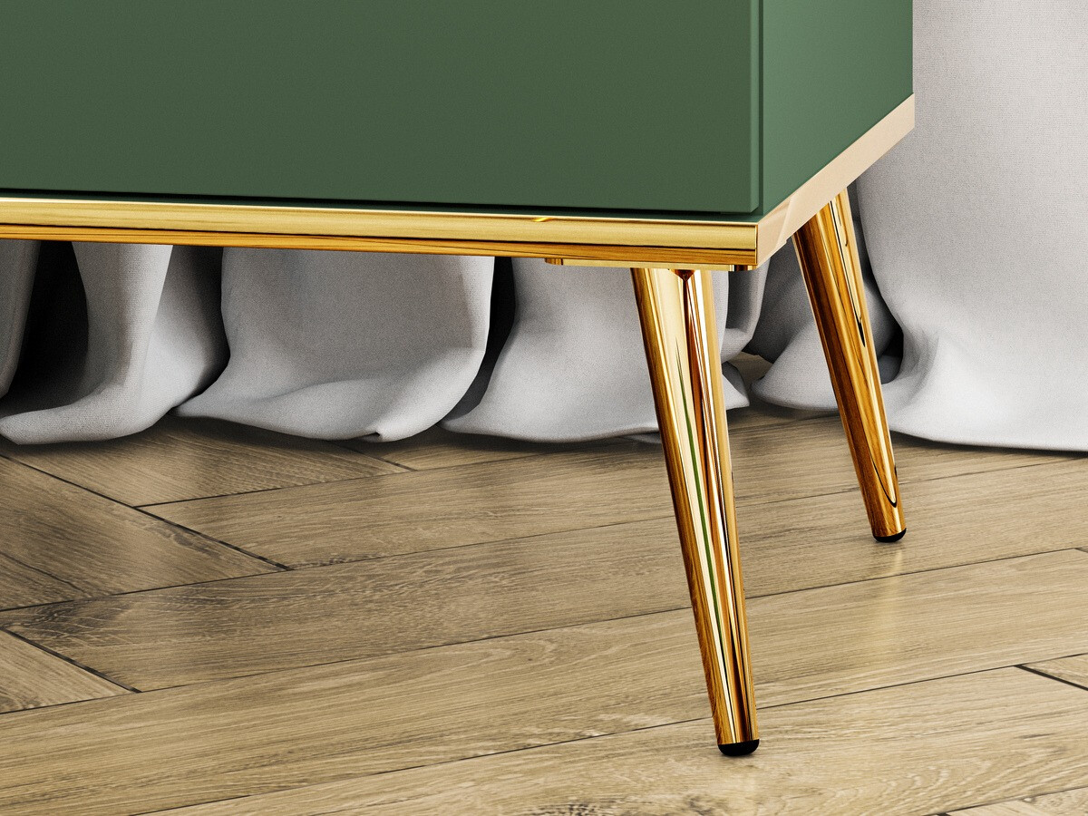 Komoda Flonovu 103 (Tamno zelena + Zlatan)