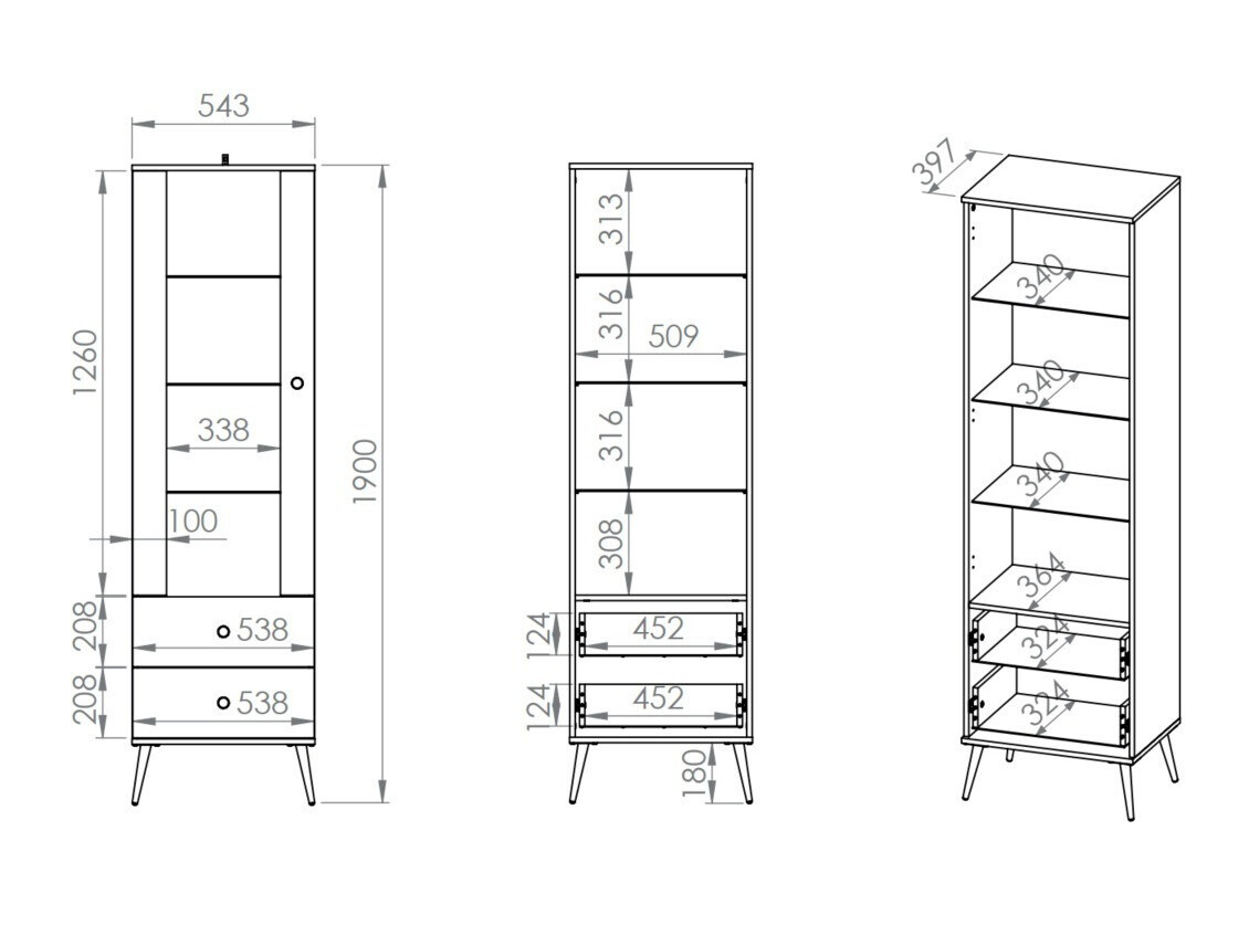 Polica Flonovu 100 (Tamno zelena + Zlatan)