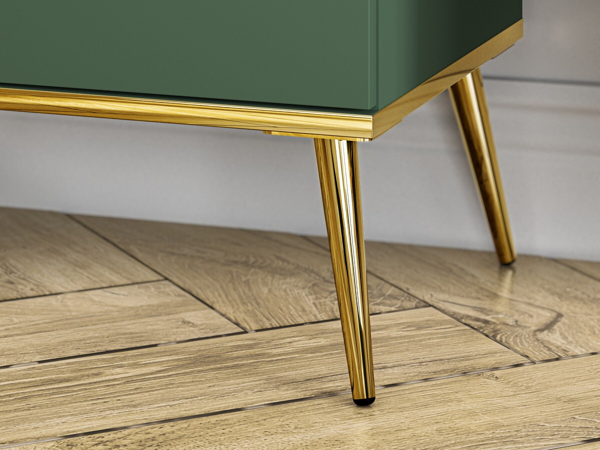 Polica Flonovu 100 (Tamno zelena + Zlatan)