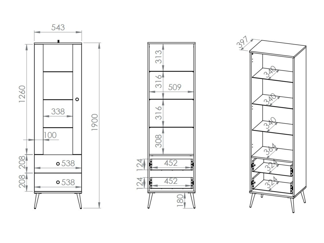 Polica Flonovu 100 (Tamno zelena + Zlatan)