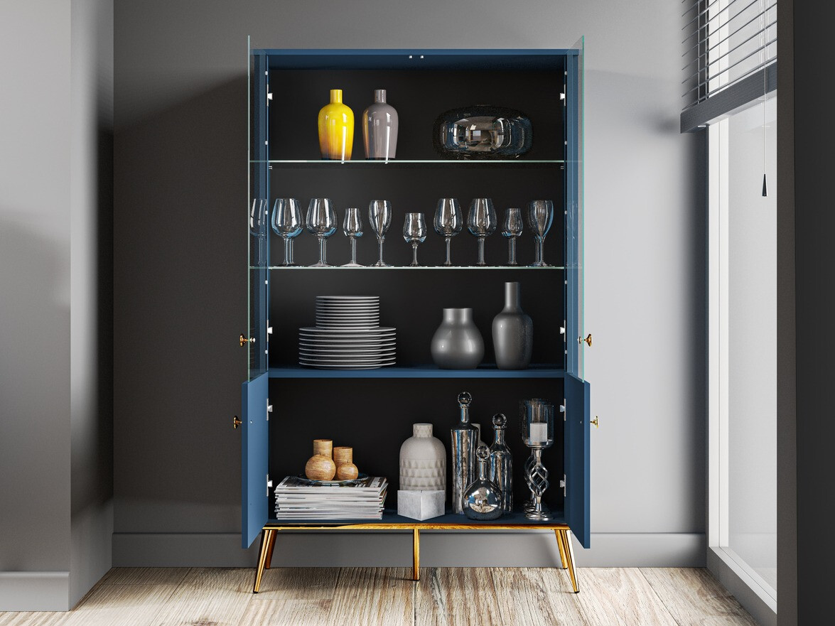 Polica Flonovu 101 (Tamno plava + Zlatan)