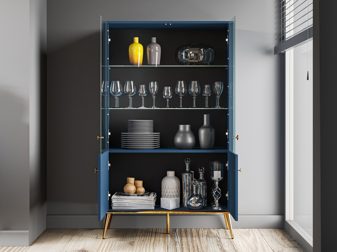 Polica Flonovu 101 (Tamno plava + Zlatan)