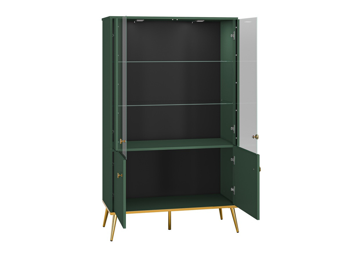 Polica Flonovu 101 (Tamno zelena + Zlatan)