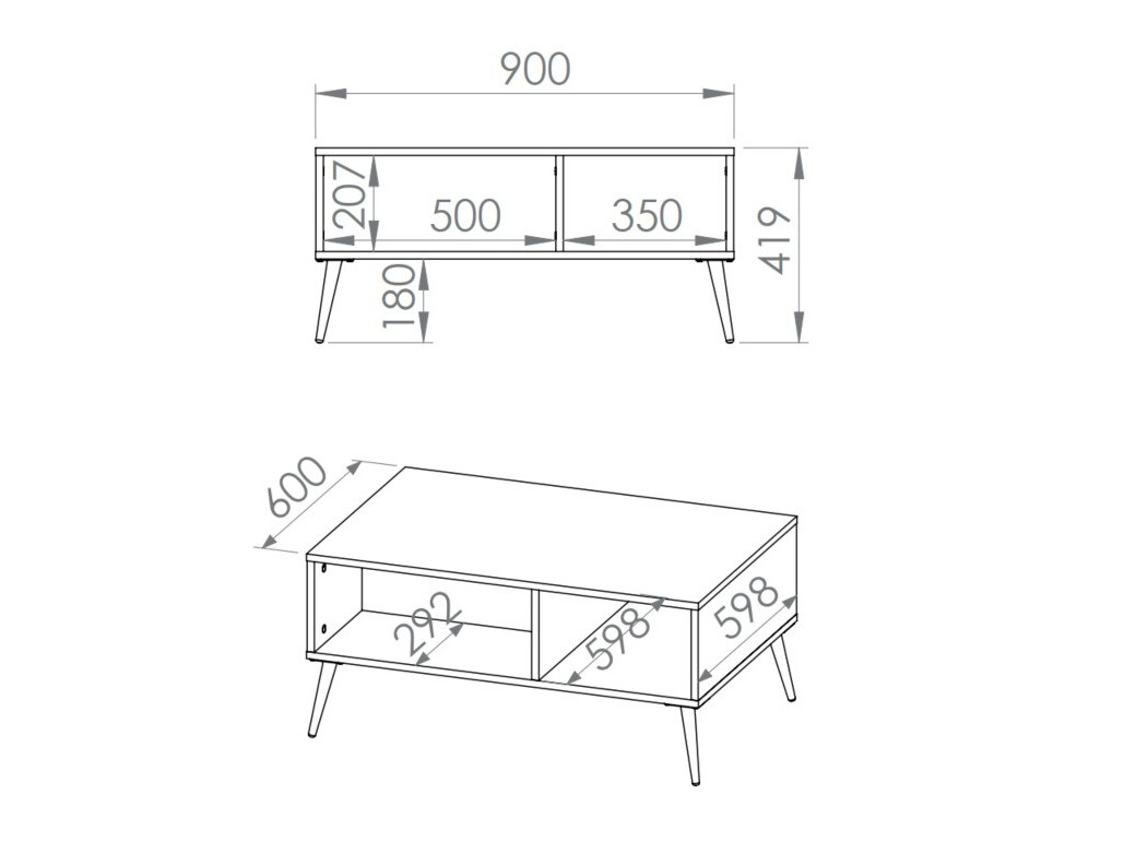 Stočić za kafu Flonovu 106 (Tamno plava + Zlatan)