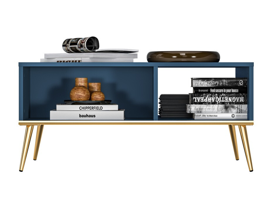 Stočić za kafu Flonovu 106 (Tamno plavo + Zlatna)