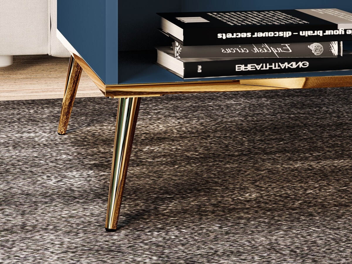 Stočić za kafu Flonovu 106 (Tamno plavo + Zlatna)