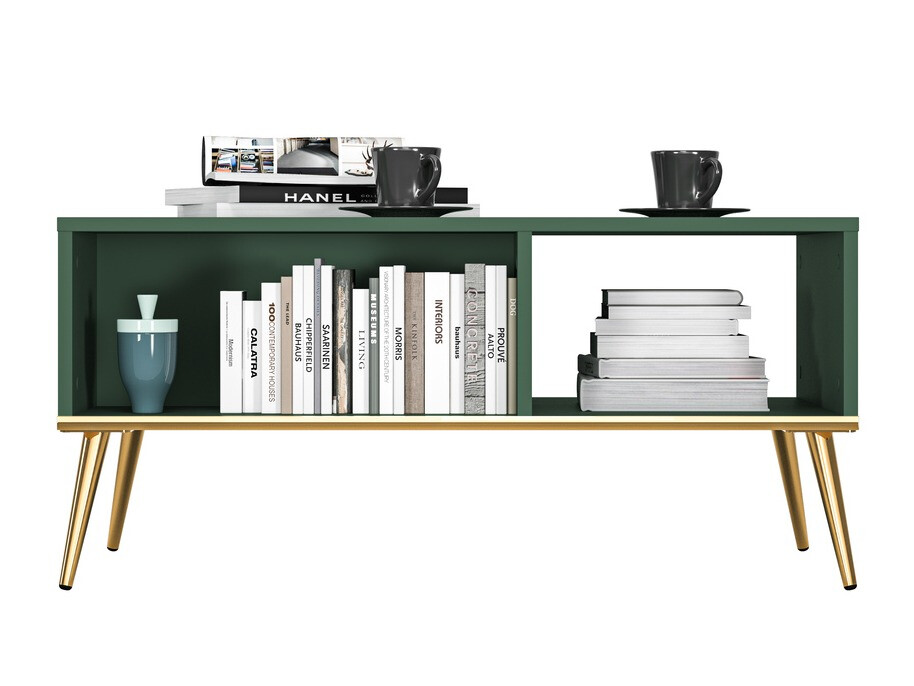 Stočić za kafu Flonovu 106 (Tamno zelena + Zlatna)