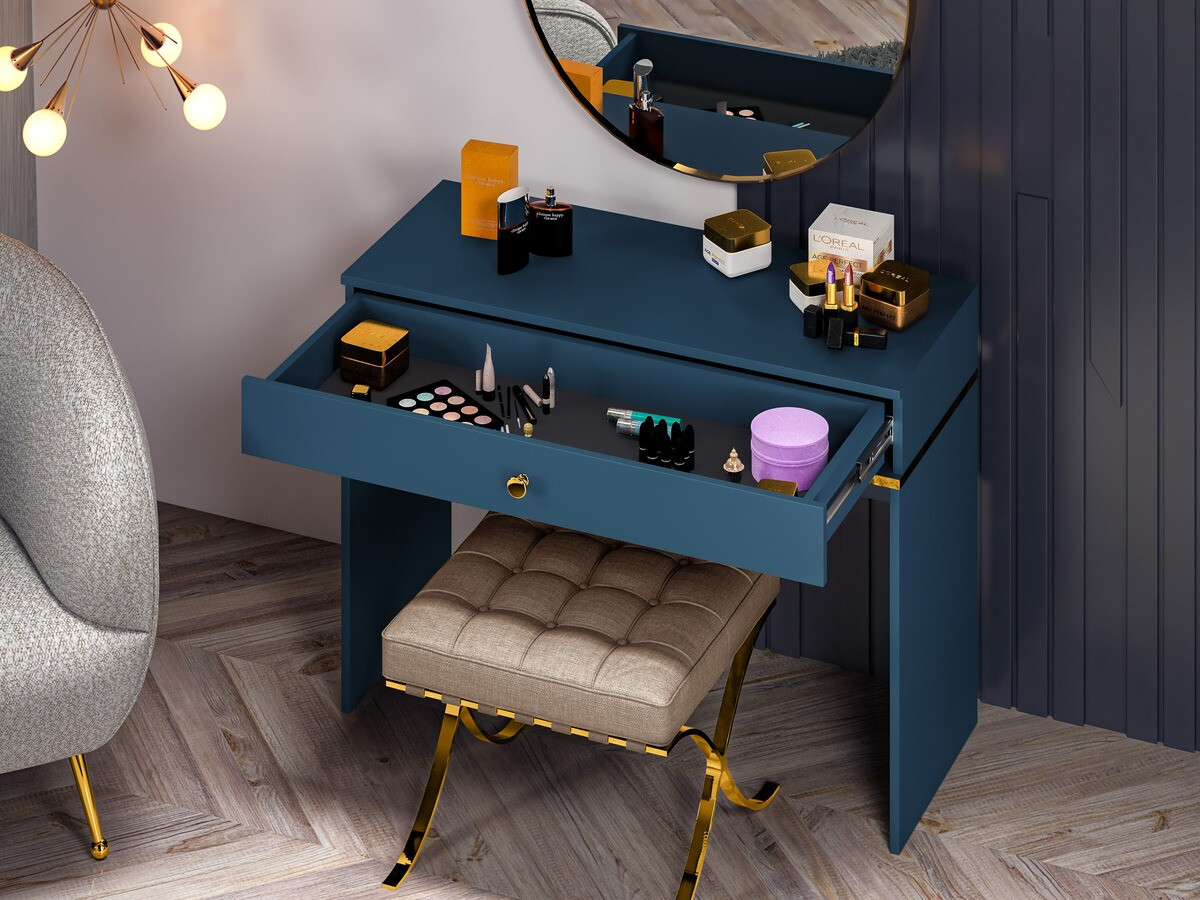 Toaletni sto Flonovu 108 (Tamno plava + Zlatan)