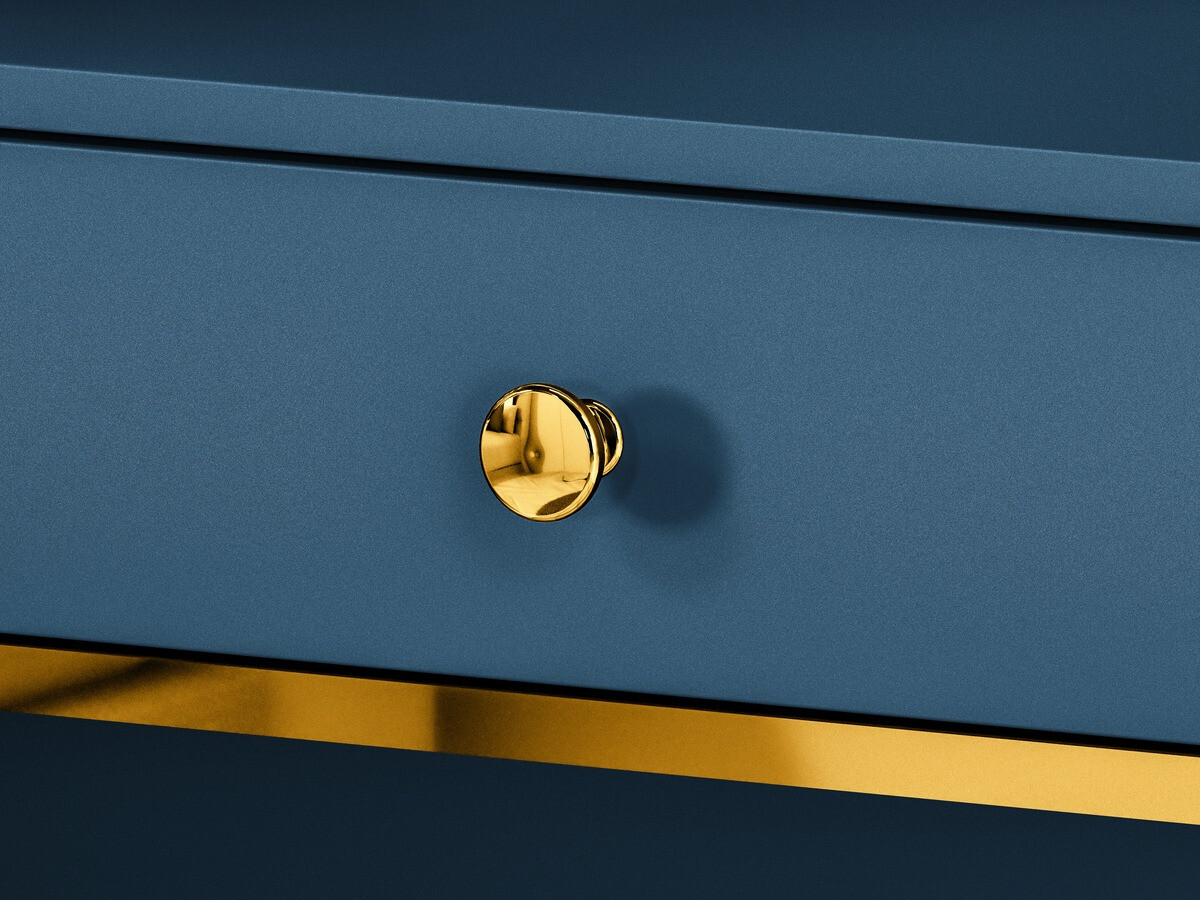 Toaletni sto Flonovu 108 (Tamno plavo + Zlatna)