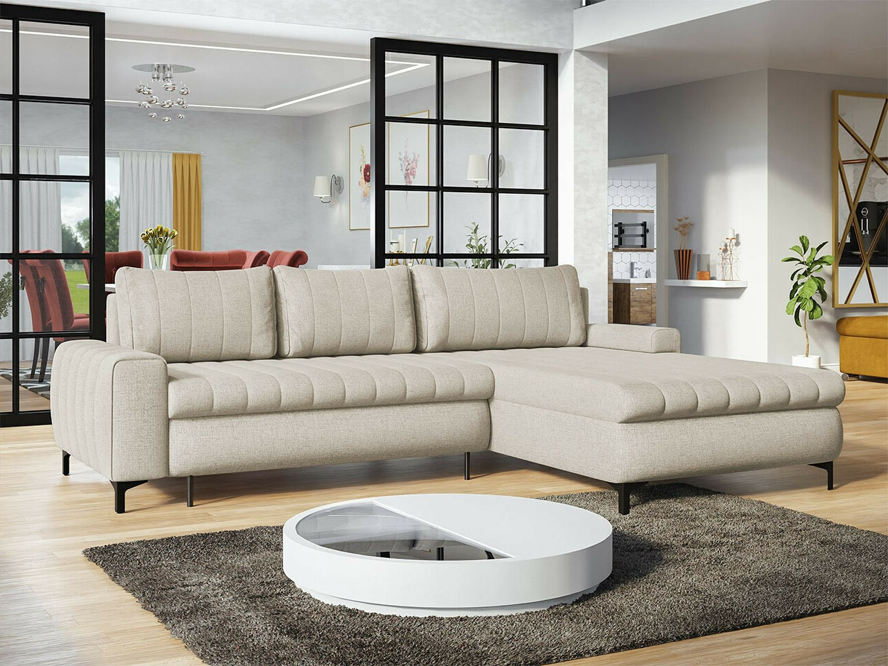 Ugaona sofa Lincoln 175 (Barrel 03)
