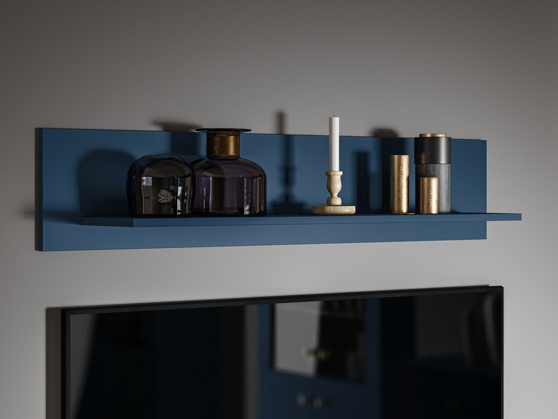 Zidna polica Flonovu 107 (Tamno plavo)