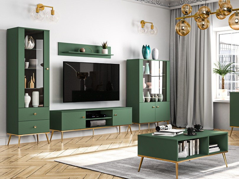 Zidna polica Flonovu 107 (Tamno zelena)