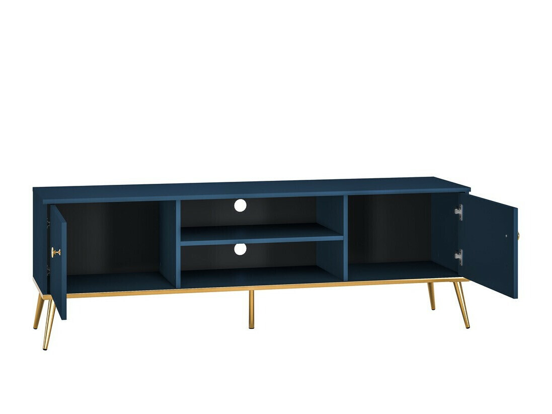 Set za dnevnu sobu Flonovu 109 (Tamno plavo + Zlatna)