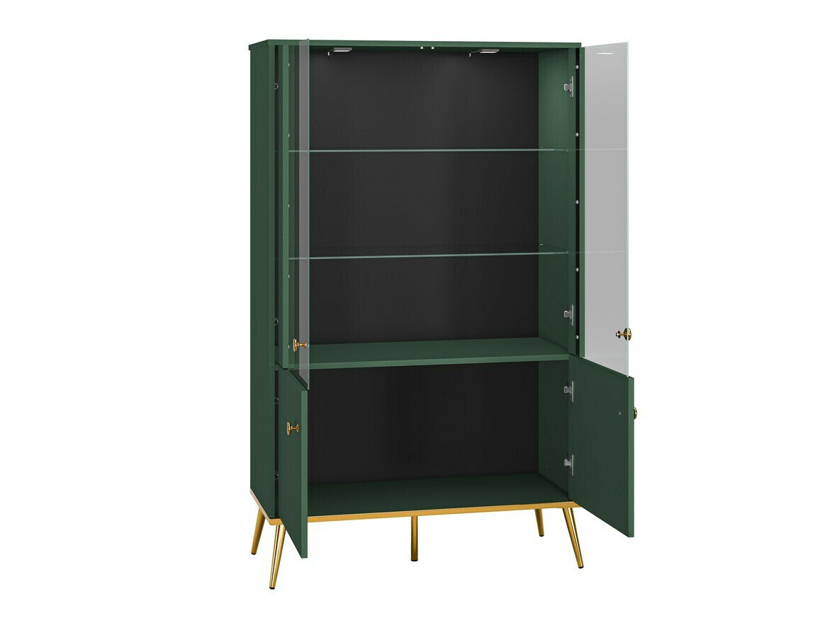 Set za dnevnu sobu Flonovu 109 (Tamno zelena + Zlatan)