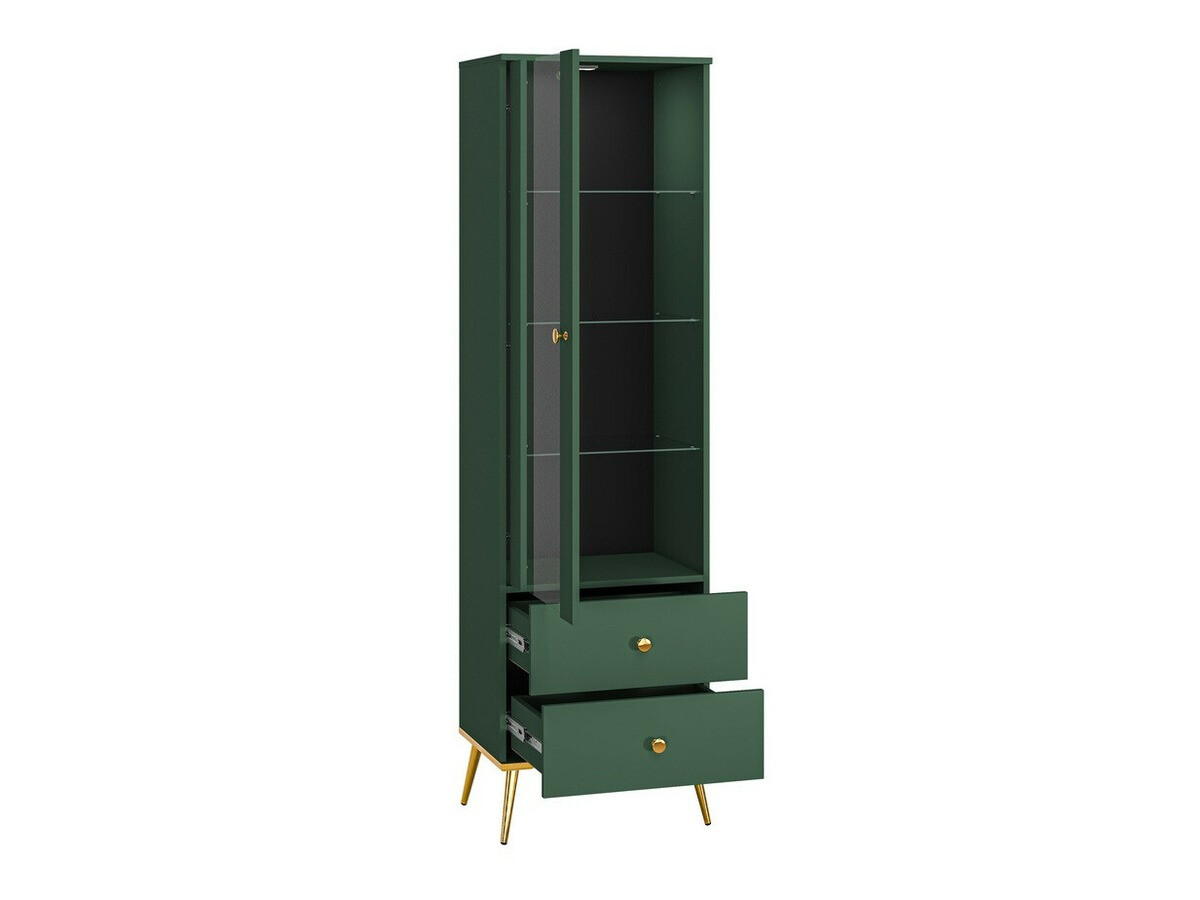 Set za dnevnu sobu Flonovu 109 (Tamno zelena + Zlatan)