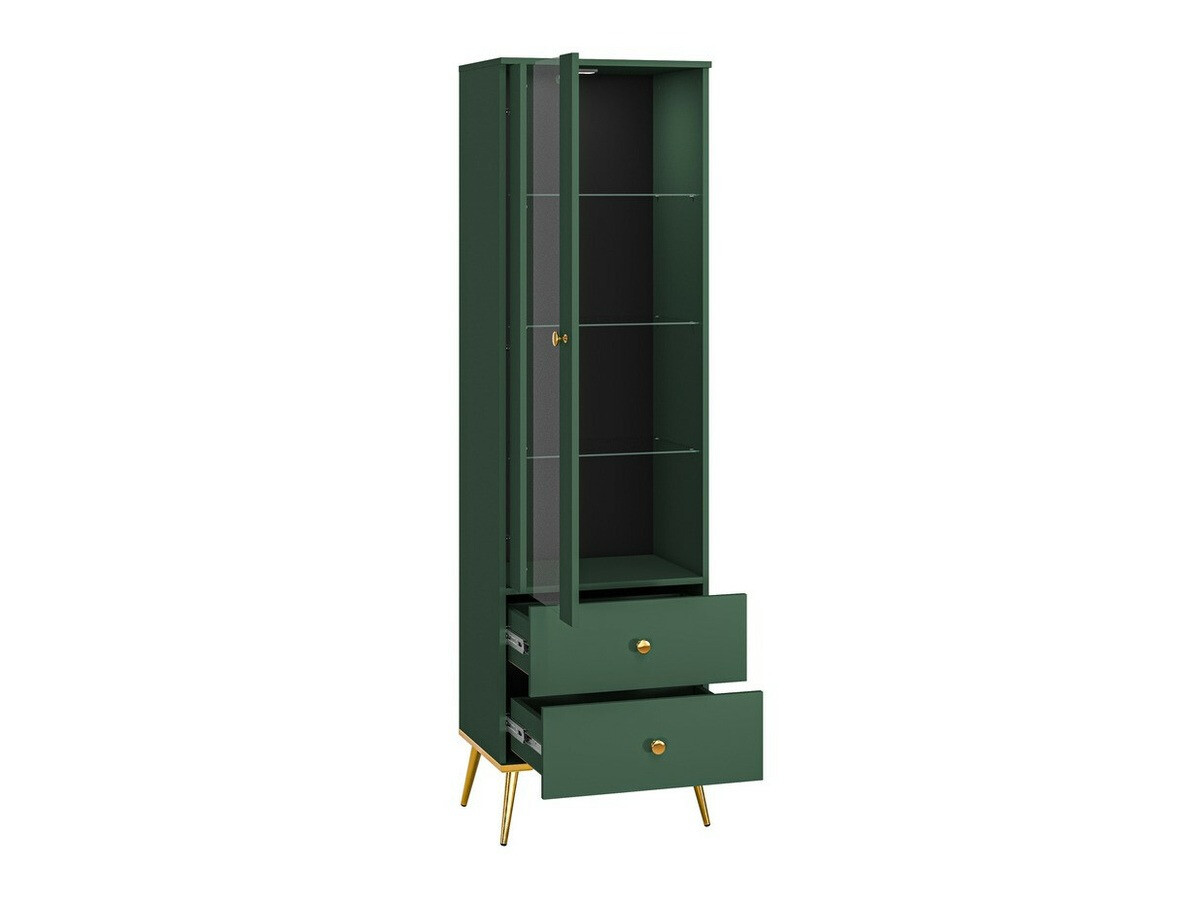 Set za dnevnu sobu Flonovu 109 (Tamno zelena + Zlatna)