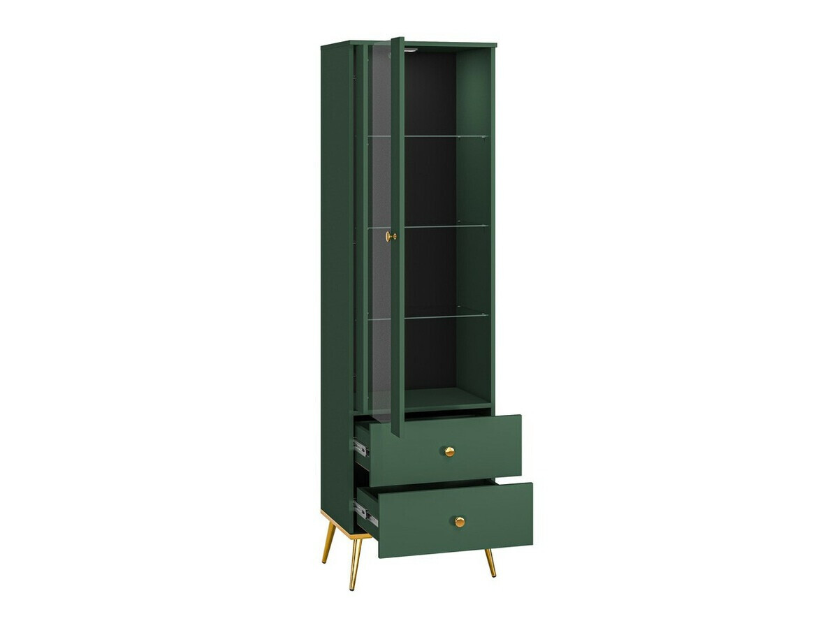 Set za dnevnu sobu Flonovu 110 (Tamno zelena + Zlatan)