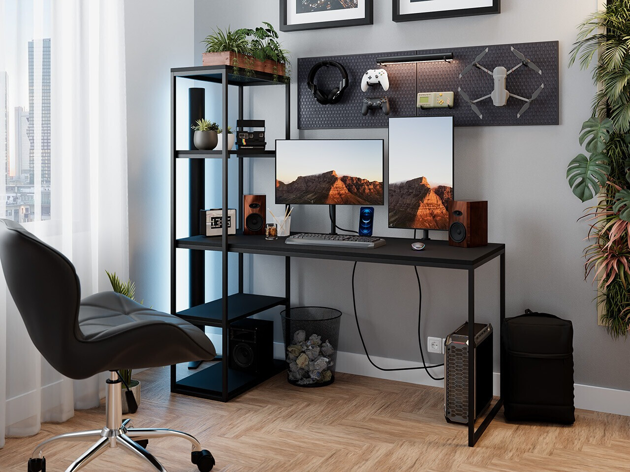 Kancelarijski sto Oswego 107 (Crno)