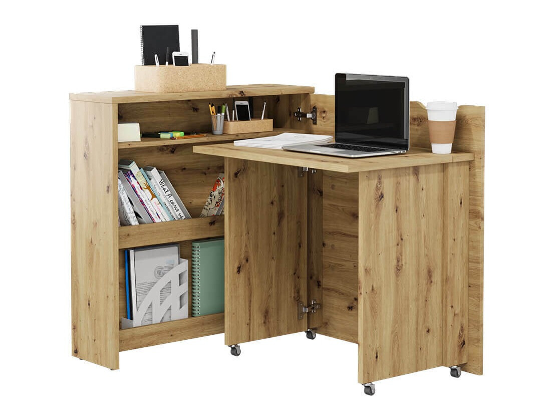 Ugaoni kancelarijski sto Concept Pro Lenart Levfere 156 (Artisan hrast)