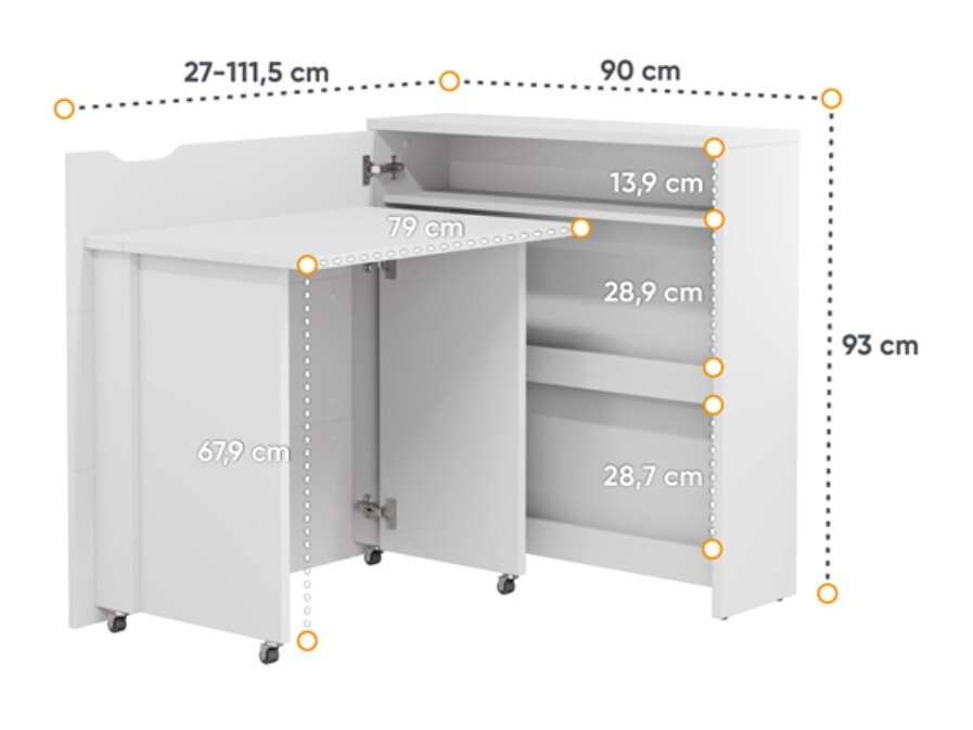 Ugaoni kancelarijski sto Concept Pro Lenart Levfere 156 (Sivo)