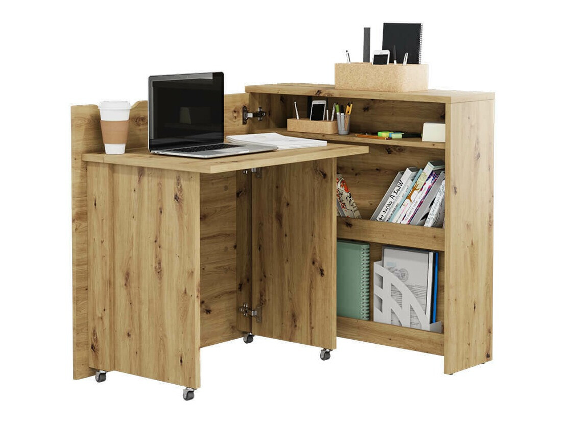 Ugaoni kancelarijski sto Concept Pro Lenart Levfere 156 (Zanatski hrast)