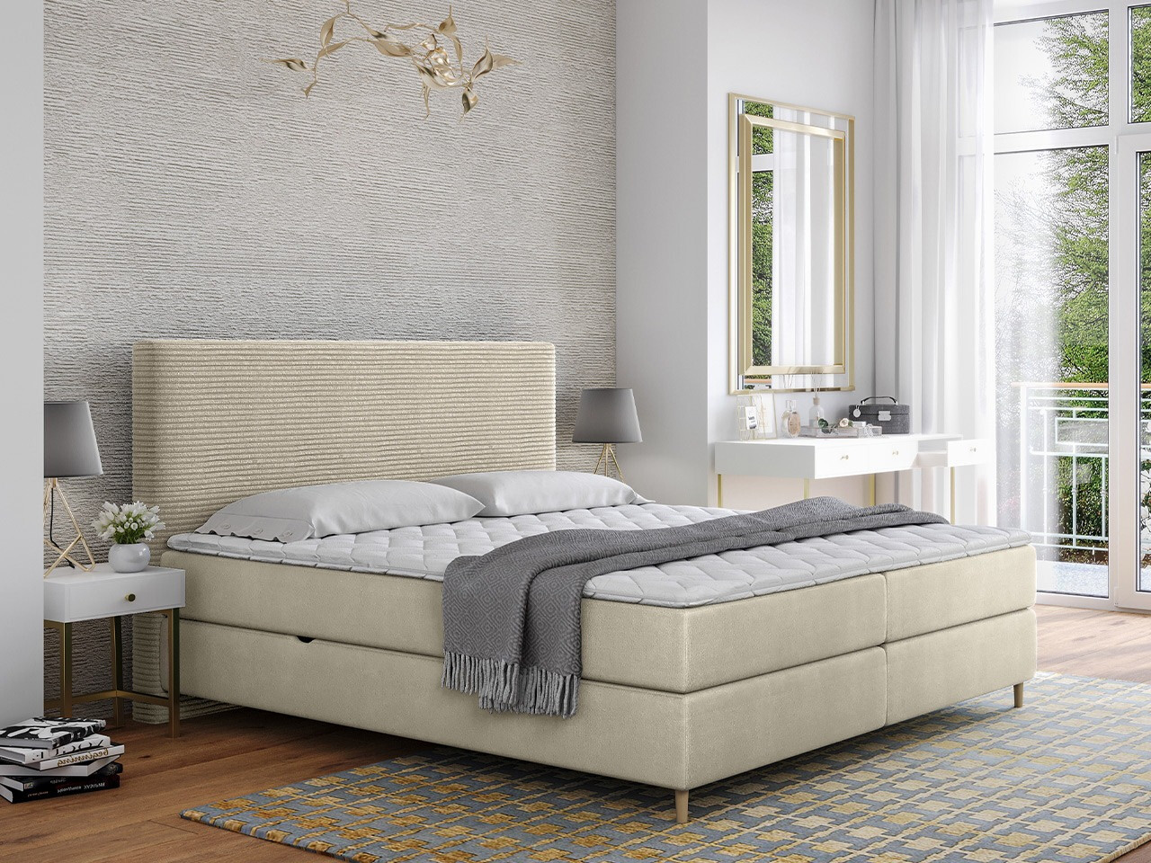 Boxspring krevet ComfiDream 177 (Poso 100 + Paros 01)