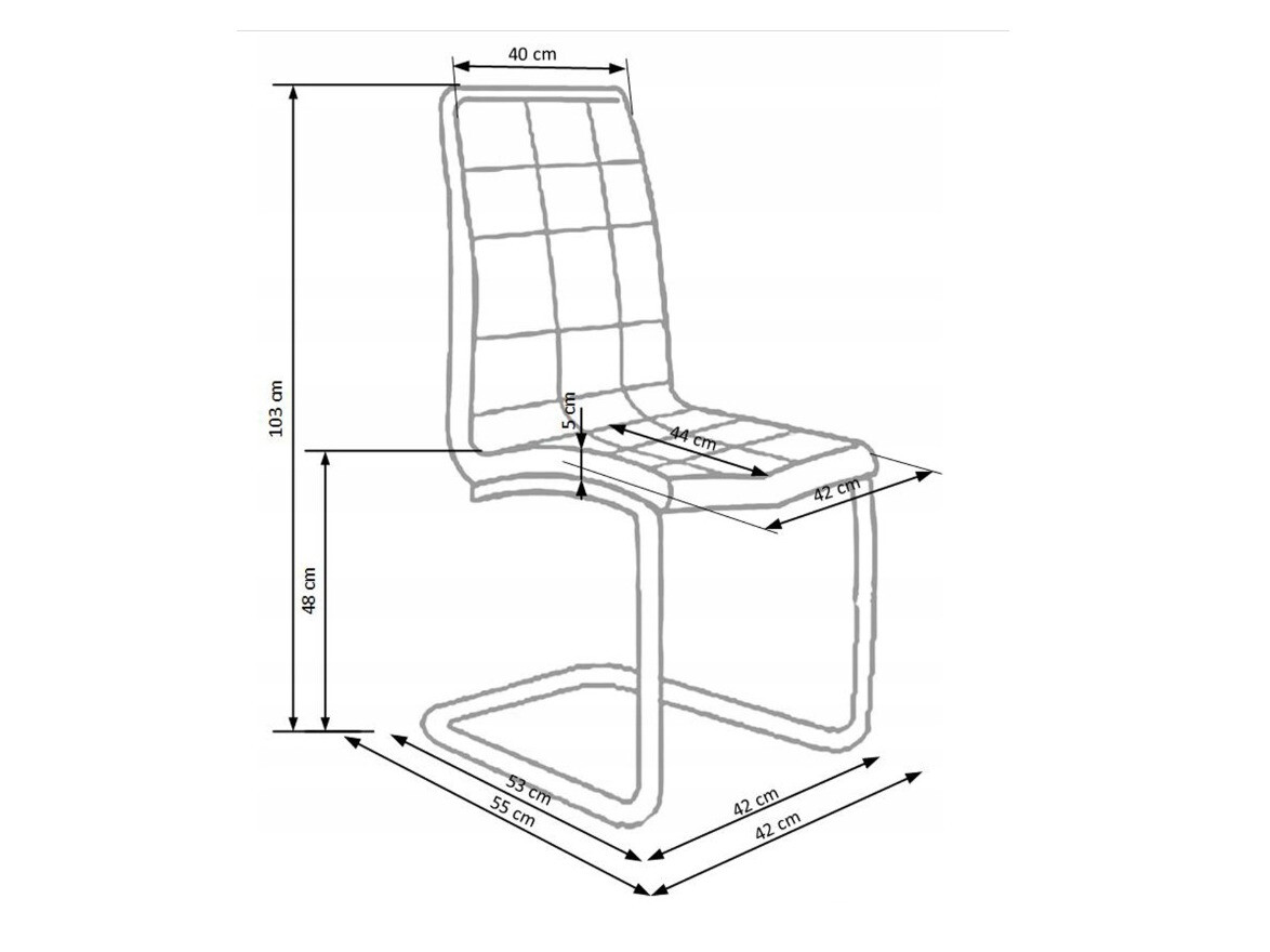 Stolica Houston 142 (Crno)