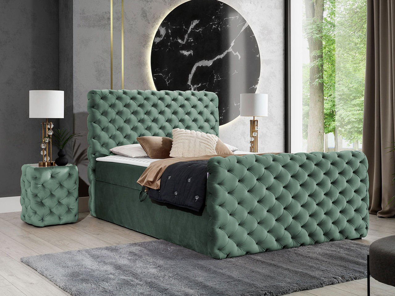 Boxspring krevet Lac I (Velluto 13)