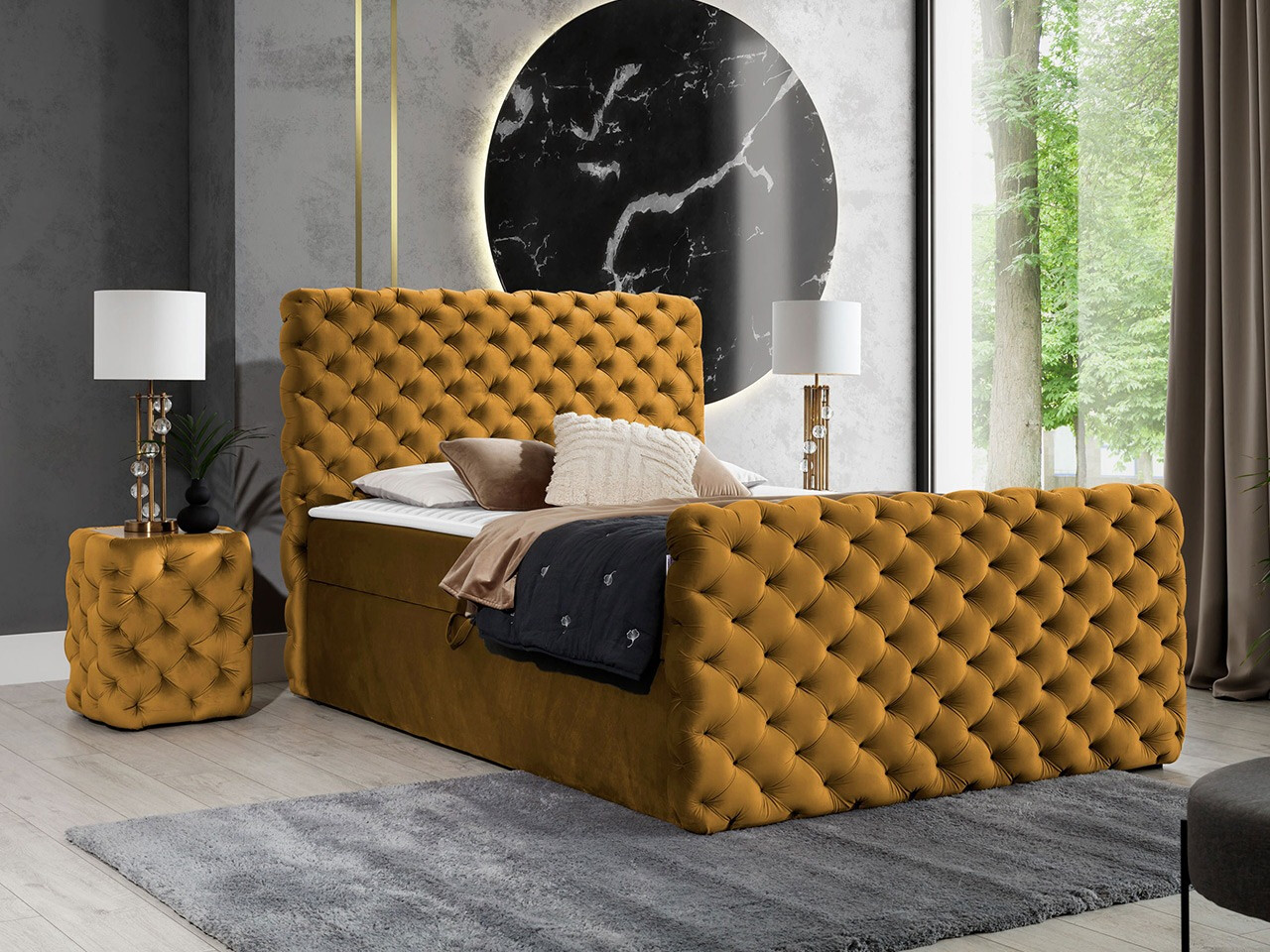 Boxspring krevet Lac I (Velluto 8)