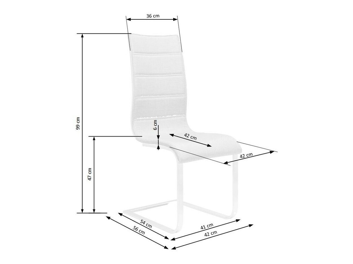 Stolica Houston 563 (Crno + Belo)