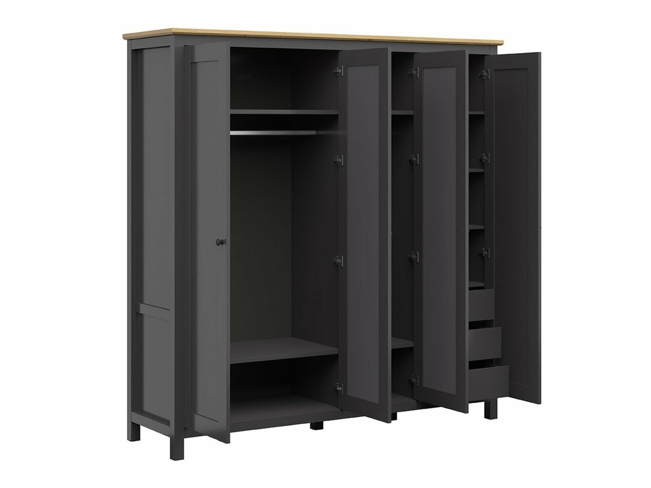 Ormar Sordoro 133 (Graphite + Zanatski hrast)