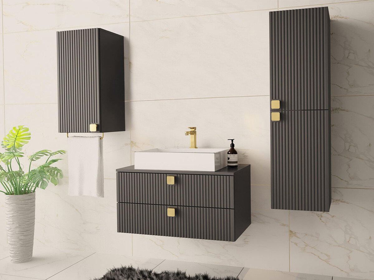 Set za kupatilo Orlvera 105 (Sivo)