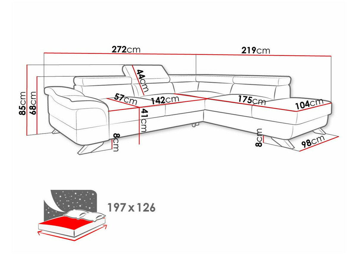 Ugaona sofa Lincoln 102 (Inari 96)