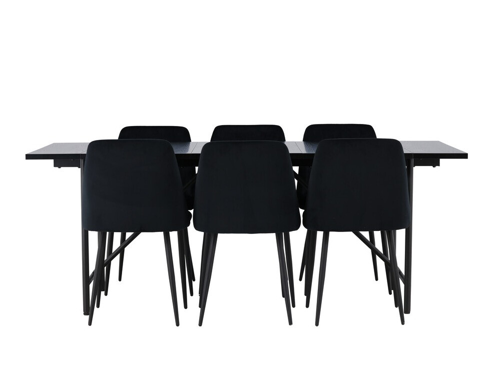 Trpezarijski set Dallas 3960 (Crno)