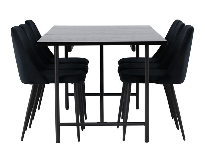 Trpezarijski set Dallas 3960 (Crno)