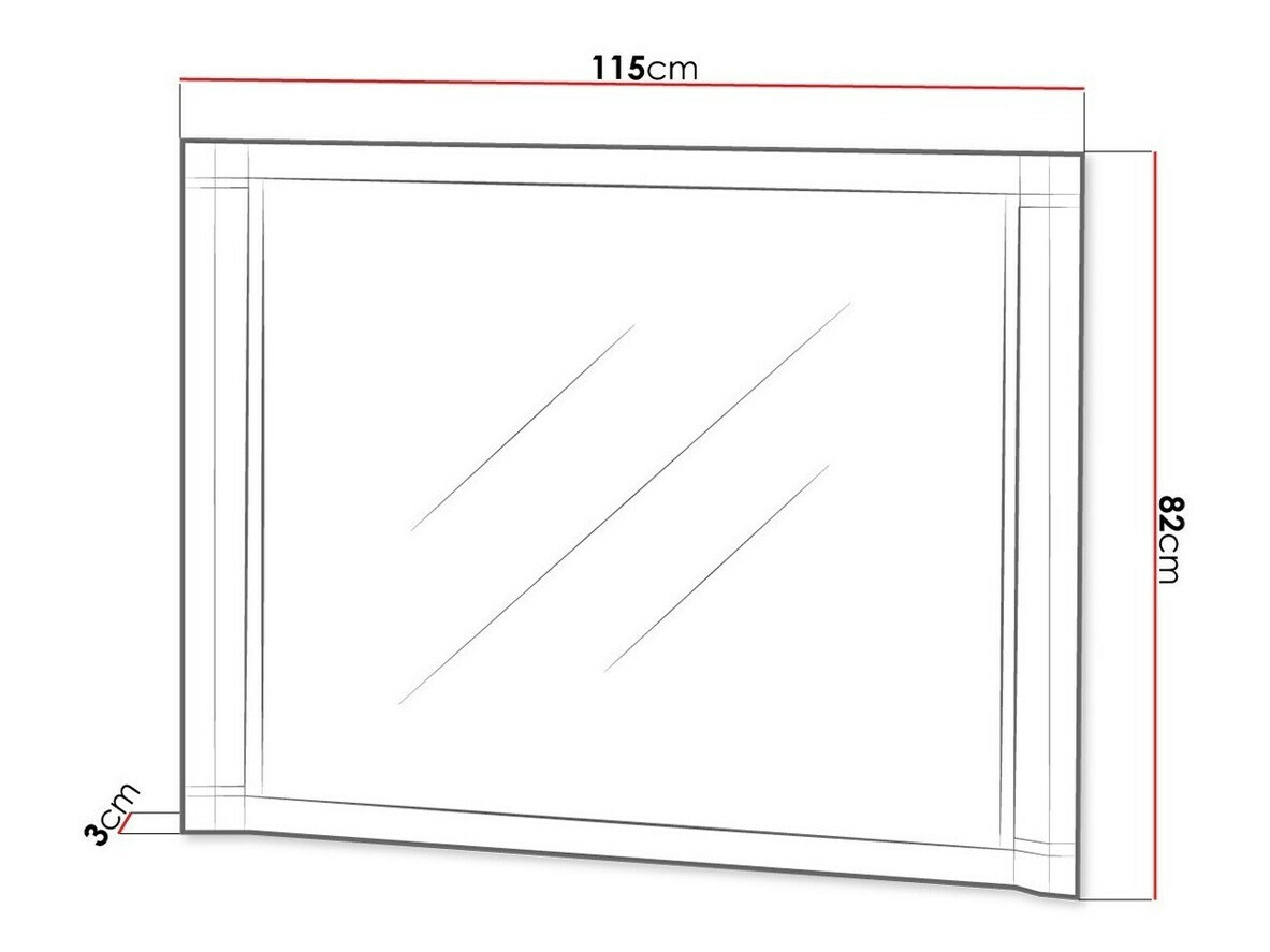 Ogledalo Lorelie 108 (Trufel hrast)
