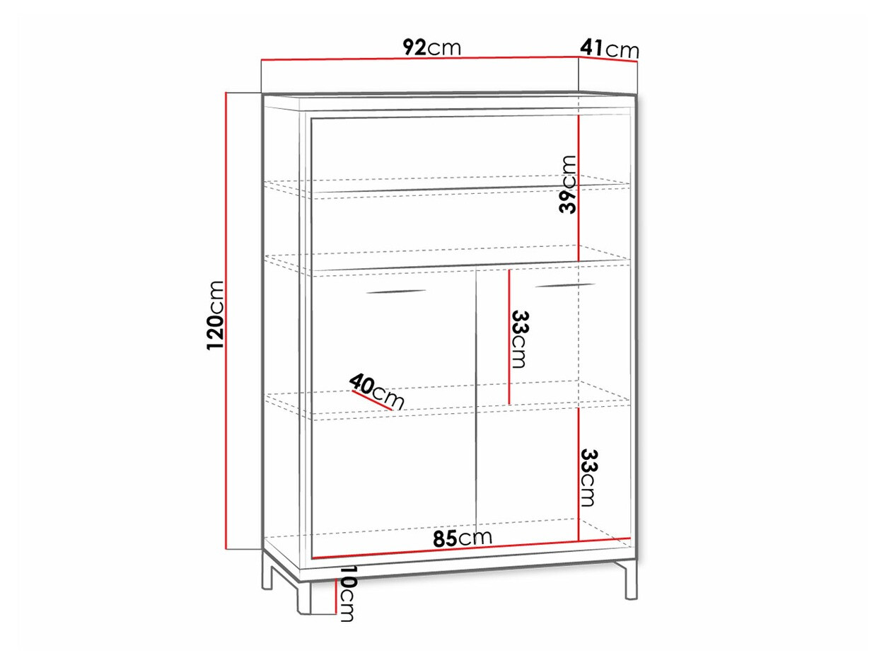 Komoda Etrmoni 103 (Svetlo drvo + Hrast)