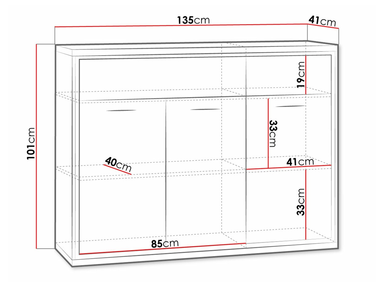 Komoda Etrmoni 104 (Svetlo drvo)