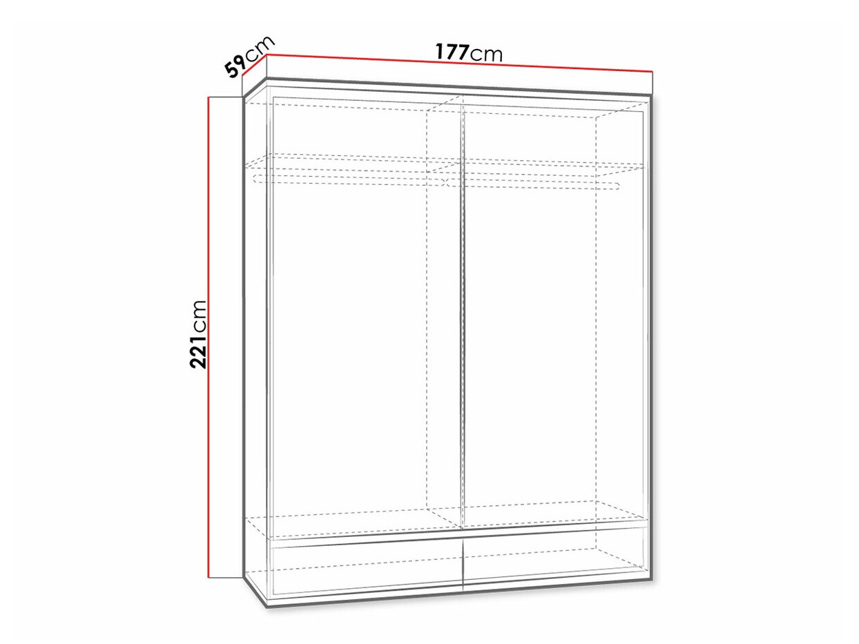 Ormar Etrmoni 109 (Svetlo drvo + Hrast)