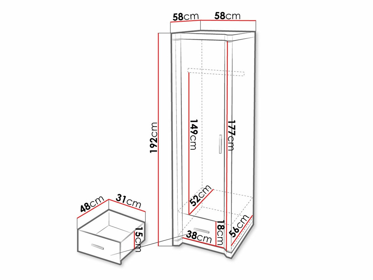 Ormar Lorelie 117 (Sonoma hrast)