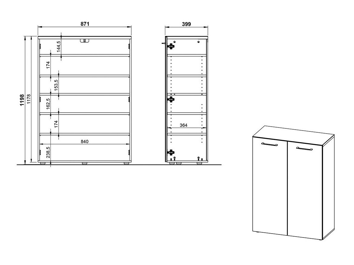 Polica za obuću Sacramento 484