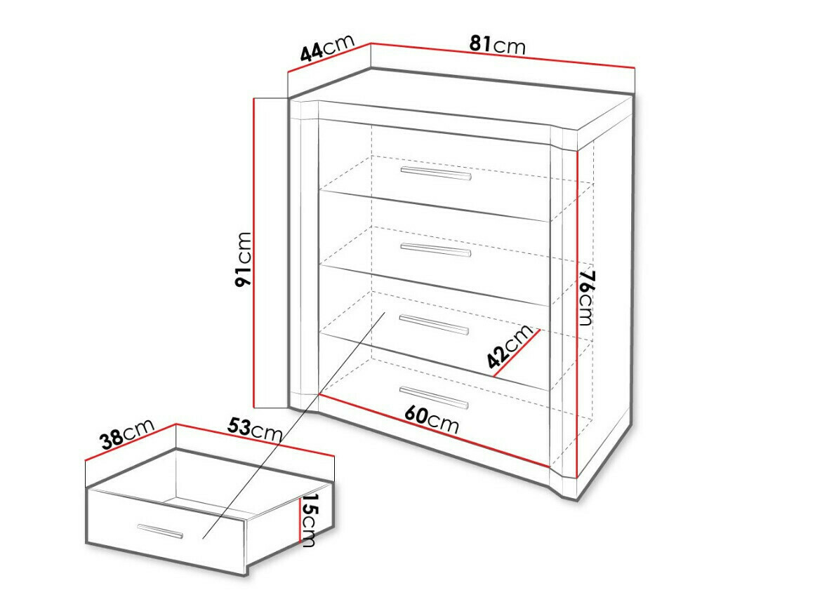 Komoda Lorelie 103 (Sonoma hrast)